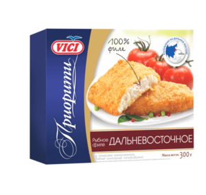Рыбное филе Дальневосточное панированное замороженное ТМ Vici (Вичи)