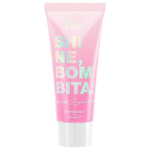 Люминайзер для лица и тела Shine, Bombita! (Шайн, Бомбита!)/704 Pink Night (Пинк Найт) ТМ 7Days (Севен Дейс)