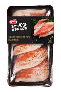 Крабовое мясо охлажденное Мясо клешней краба Vici