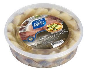 Сельдь филе-кусочки с/с в масле с дымком по-царски Балтийский берег 400г