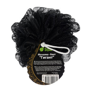 Мочалка-бант д/душа Банные штучки Гигант d-15см 2 цвета 80г