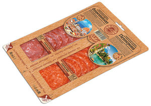 Колбаса с/к Флорентийская Пепперони нарезка 100г з/а микс Иней