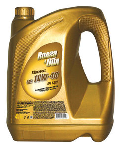 Моторное масло п\синтетика  ВОЛГА-ОЙЛ ЛЮКС SAE 10w40. 4л