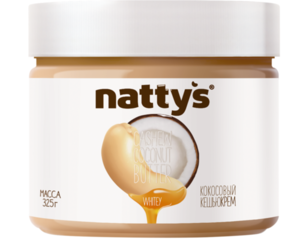 Паста кешью-кокосовая Whitey (Витей) с медом ТМ Nattys (Нуттис)