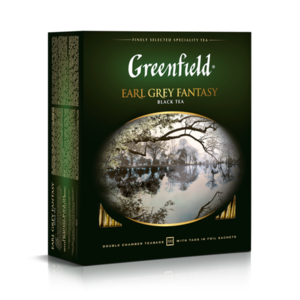 Чай черный Earl Grey Fantasy  (Эарл Грей Фэнтэзи) в пакетиках 100*2г ТМ Greenfield (Гринфилд)