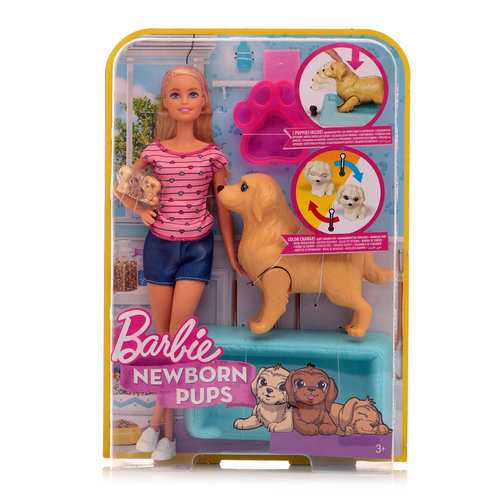 Набор игровой Кукла и собака с новорожденными щенками ТМ Barbie (Барби) 40  г за 2104.22₽ - купить в undefined с доставкой через igooods