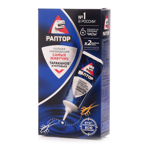 Гель от тараканов и муравьев ТМ Раптор