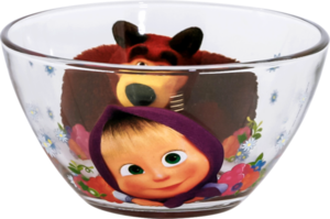 Салатник Маша И Медведь 13см Стекло Арт. Ммс130 (россия)