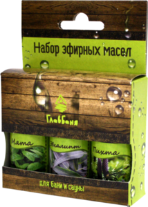 Набор Масел Эфирных Главбаня Пихта,мята,эвкалипт,косметических,3х17мл Арт. Б701 (россия)