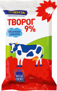 Творог 9% ТМ Лента 