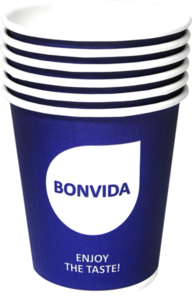 Стакан бумажный 20*200мл ТМ Bonvida (Бонвида)