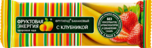 Батончик Банан и Клубника ТМ Фрутилад 