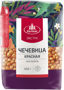 Чечевица Агро-альянс Экстра Красная (турция) 450г