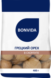Грецкий орех в скорлупе ТМ Bonvida (Бонвида)