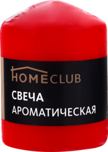 Свеча Homeclub Аромат. Столбик 7х9см Клубника (россия) Home Club Аромат. Столбик 7х9см Клубника (россия)
