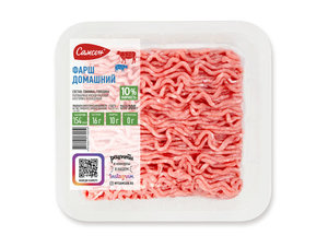 Фарш из свинины и говядины Домашний охлажденный ТМ Самсон