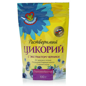 Цикорий растворимый с экстрактом черники ТМ Целебник