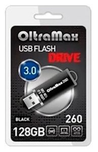 USB-накопитель 260 USB 3.0 128 Гб черная  ТМ OltraMax (ОльтраМакс)