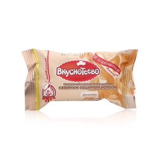 Сырок творожный глазированный с вареным сгущенным молоком ТМ Вкуснотеево
