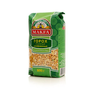 Горох колотый шлифованный ТМ Makfa (Макфа)