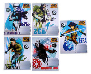 Тетрадь 12 листов клетка, в ассортименте