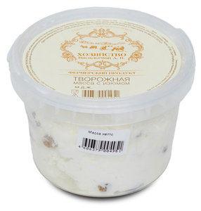 Масса творожная Хозяйство Васильевой А.В. с сахаром и изюмом 4,5% БЗМЖ