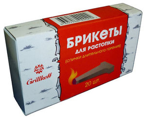 Брикеты для растопки ТМ Grillkoff (Гриллкофф)
