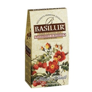 Чай черный листовой Малина и шиповник ТМ Basilur (Басилюр)