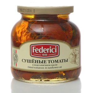 Сушёные томаты в подсолнечном масле консервированные ТМ Federici (Федеричи)