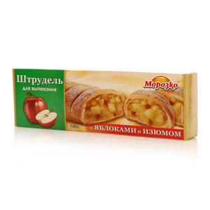 Штрудель с яблоком и изюмом замороженный ТМ Морозко