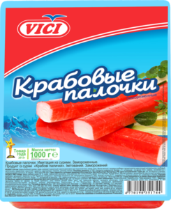 Крабовые палочки имитация замороженные ТМ Vici (Вичи)