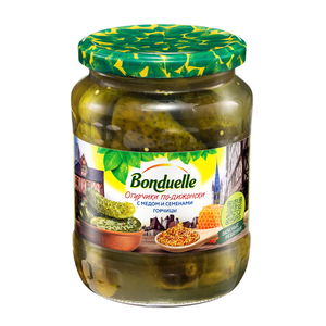 Огурцы маринованные с медом ТМ Bonduelle (Бондюэль)
