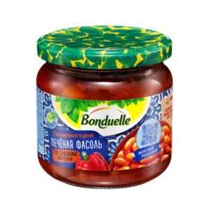 Фасоль печеная со сладким перцем ТМ Bonduelle (Бондюэль)