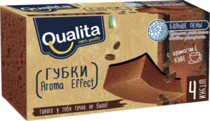 Губки aroma effect (арома эффект) с ароматом кофе ТМ Qualita (Квалита) 