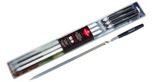 Набор шампуров RZ-60WB с деревянными ручками, 6 шт ТМ Forester (Форестер)