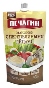 Майонез с перепелиными яйцами 50% ТМ Печагин