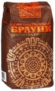 Сахар тростниковый Демерара светлый ТМ Брауни