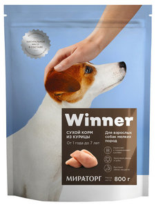 Корм для взрослых собак мелких пород с говядиной ТМ Winner (Виннер)