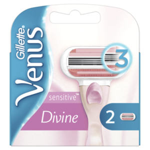 Кассеты Venus Divine Sensitive (Венус Дивайн Сенситив), 2 шт ТМ Gillette (Жиллетт)