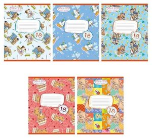 Тетрадь 18л кл картон ac лиц