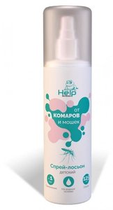Спрей-лосьон от комаров и мошек детский репеллентный ТМ Help (Хелп)