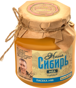 Мёд натуральный цветочный горный ТМ Наша Сибирь