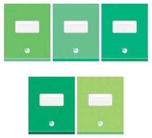 Тетрадь школьная Оттенки зеленого А5 в клетку, 18 л ТМ Green Island (Грин Исланд) Тетрадь школьная Оттенки зеленого А5 в клетку, 18 л ТМ Green Island (Грин Исланд)