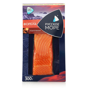 Форель подкопченная филе-кусок ТМ Русское море