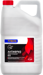 Антифриз ЛЕНТА красный G12 4,74кг