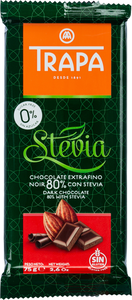 Шоколад горький со стевией 80% какао ТМ Trара