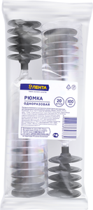 Рюмка одноразовая 100мл 20шт ТМ Лента