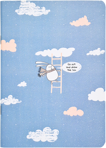 Тетрадь общая Bunny Облака А5 48 листов в клетку ТМ BeSmart (БиСмарт)