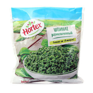Шпинат размельченный свежезамороженный ТМ Hortex (Хортекс)