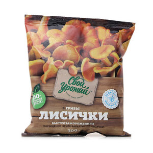 Грибы лисички быстрозамороженные ТМ Свой урожай